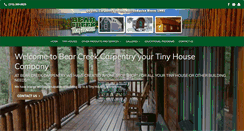 Desktop Screenshot of bearcreektinyhouses.com